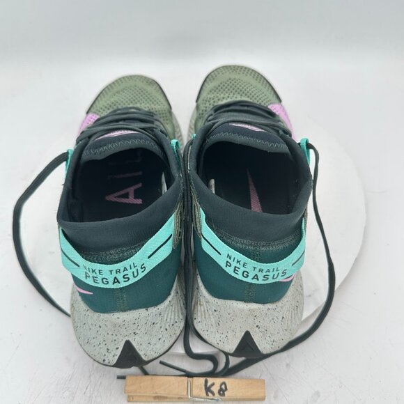 Nike Pegasus Trail 2 Women Sz 9.5 CK4309 300 Off Noir Limelight Laser Blue Shoe - Picture 9 of 11